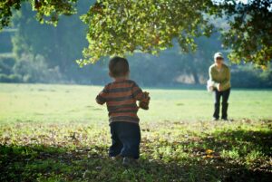 children bounce-back as they learn to walk