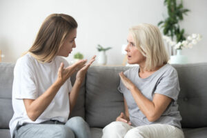 mother not listening to daughter