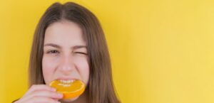 savoring an orange