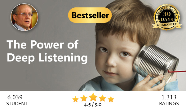 Mother listening to son