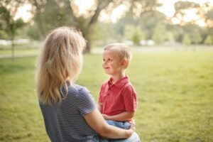 mother affirming child